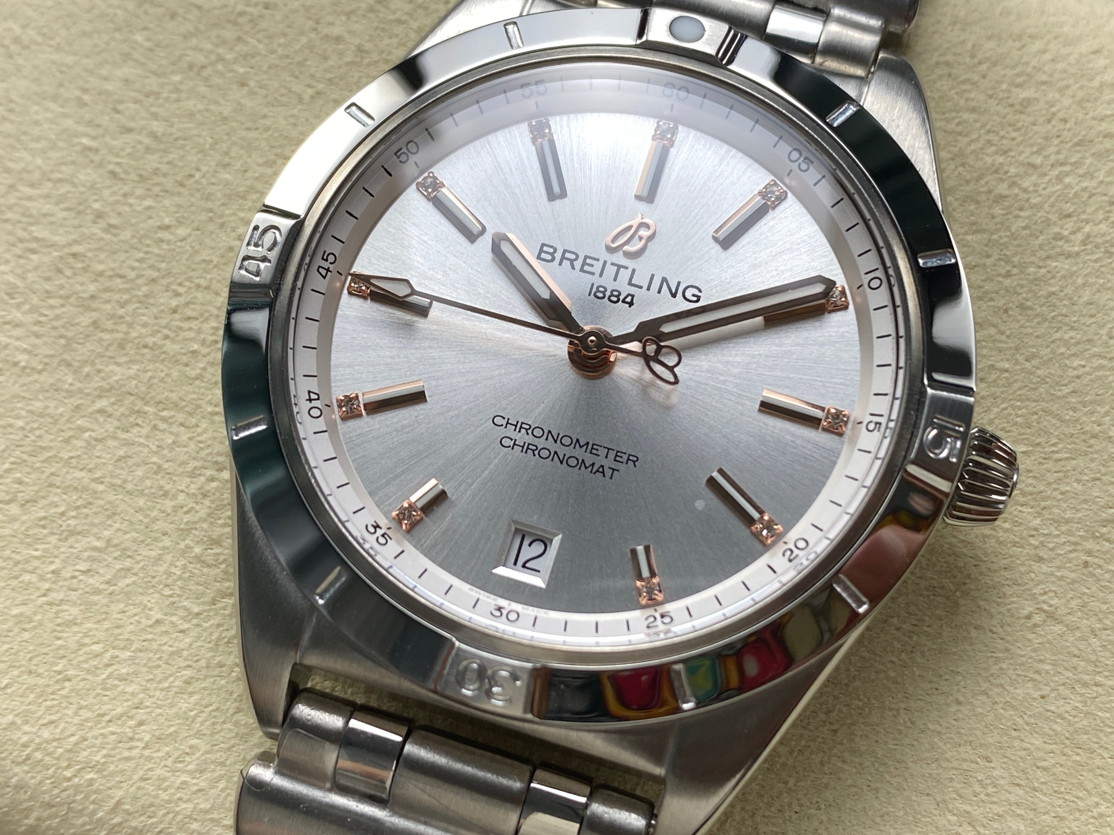 CHRONOMAT AUTOMATIC 36 STEEL CASE SILVER DIAL