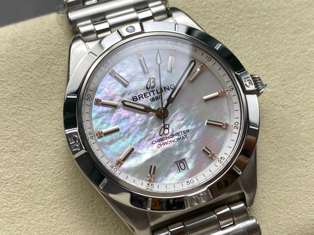 CHRONOMAT AUTOMATIC 36 STEEL CASE MOTHER OF PEARL DIAL