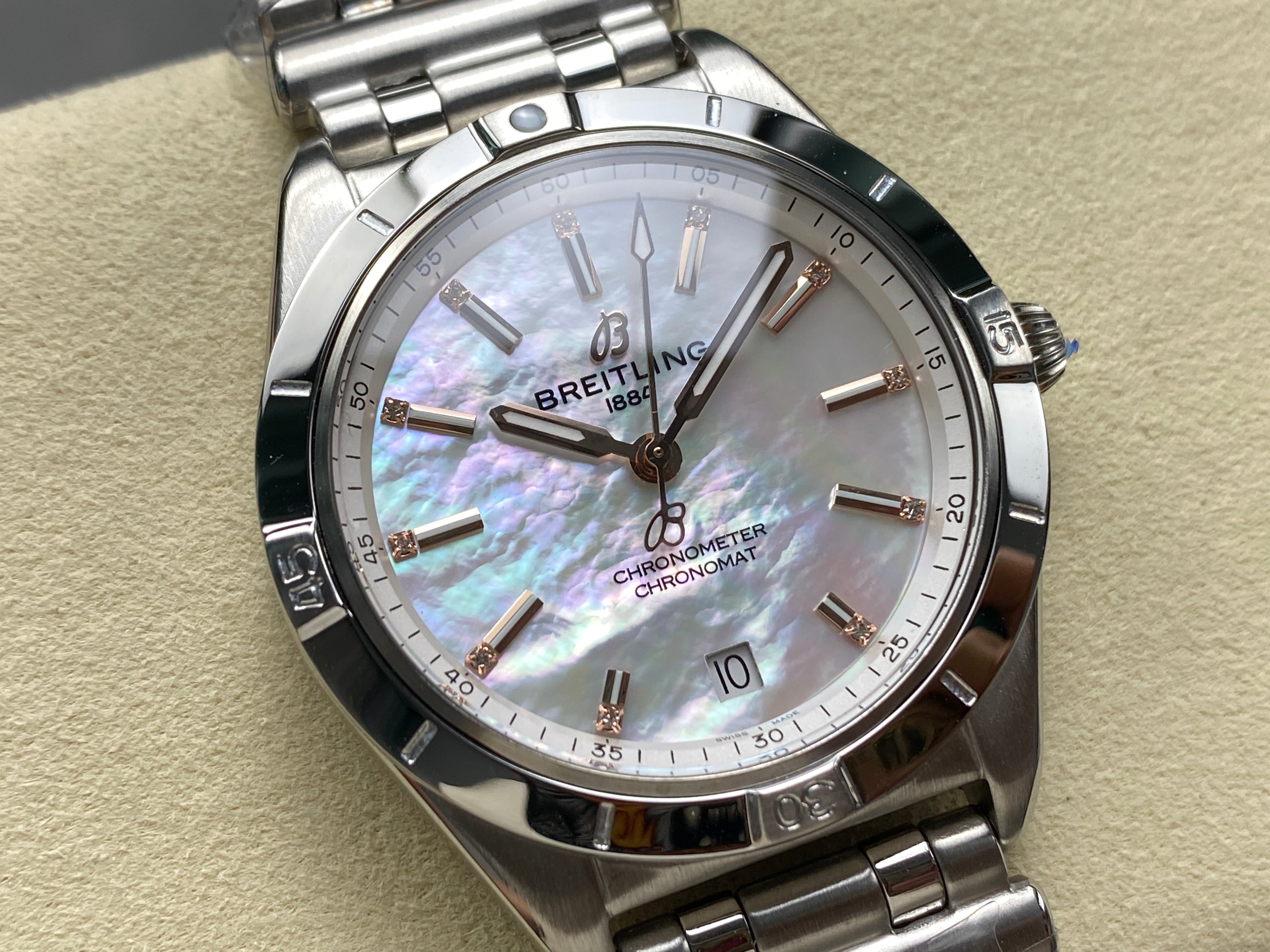 CHRONOMAT AUTOMATIC 36 STEEL CASE MOTHER OF PEARL DIAL