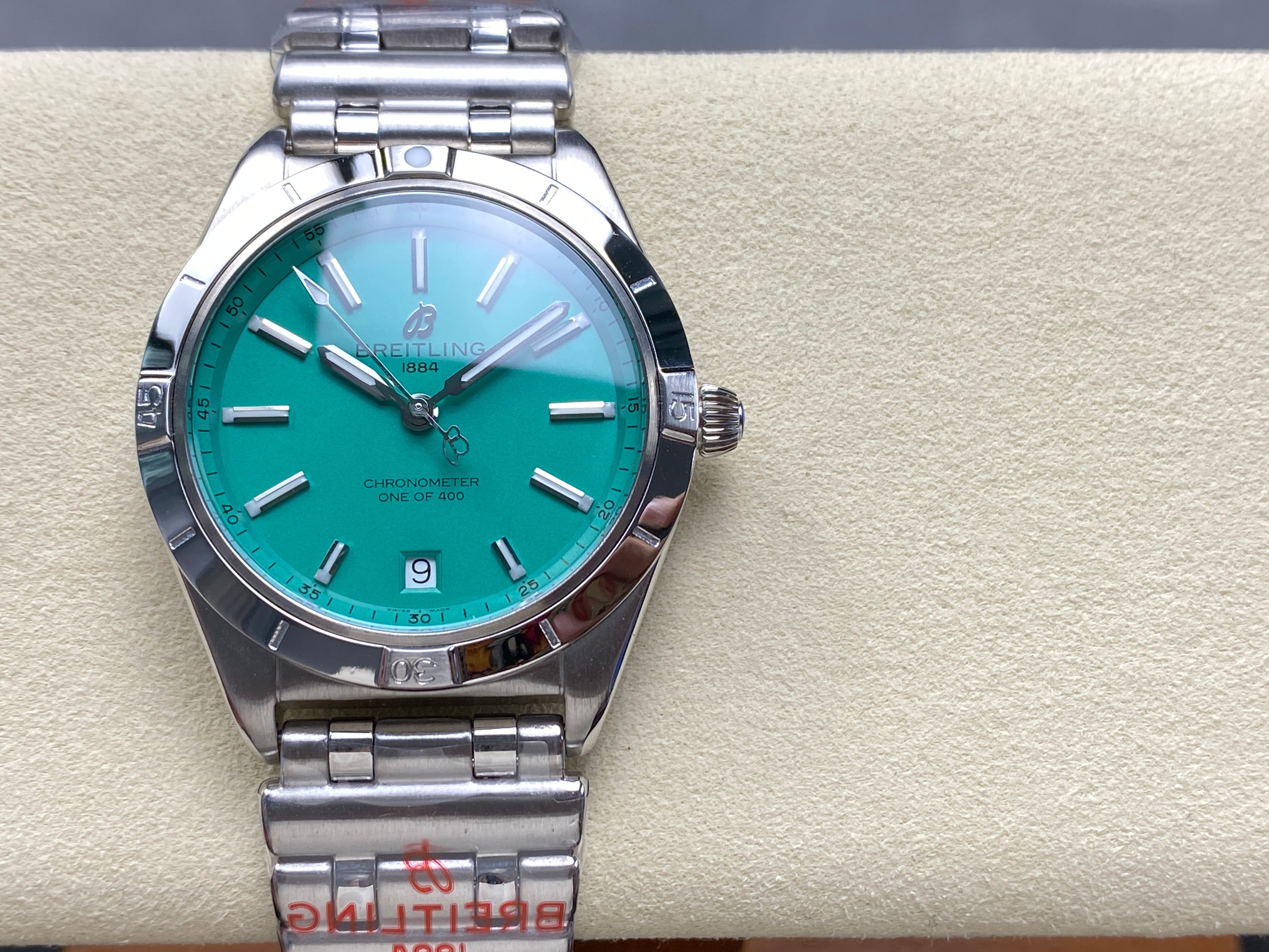 CHRONOMAT AUTOMATIC 36 STEEL CASE PEPPERMINT DIAL