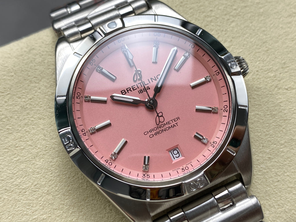 CHRONOMAT AUTOMATIC 36 STEEL CASE PINK DIAL