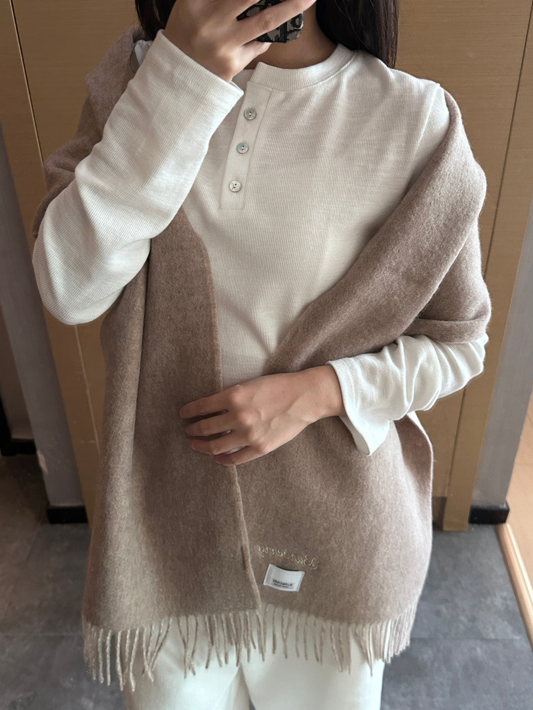 BURBERRY 25S SCARF 180 CM IN CASHMERE 935734