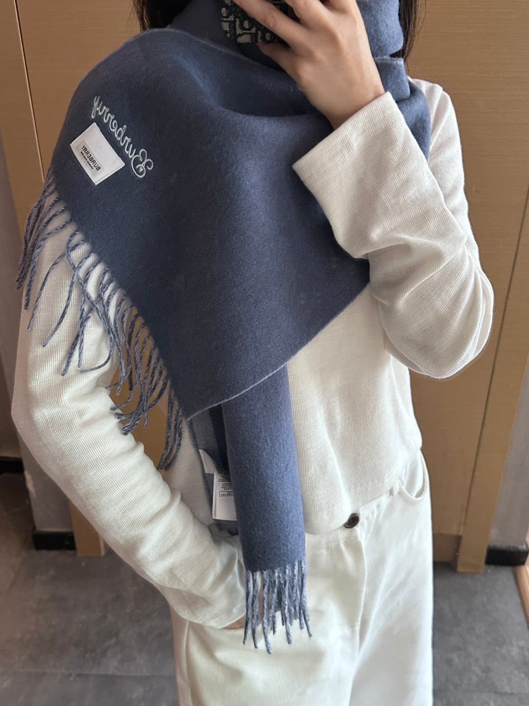 BURBERRY 25S SCARF 180 CM IN CASHMERE 935736