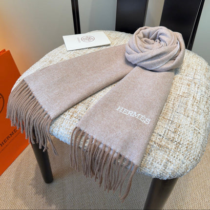 HERMES 25S SCARF 190 IN CASHMERE 987692