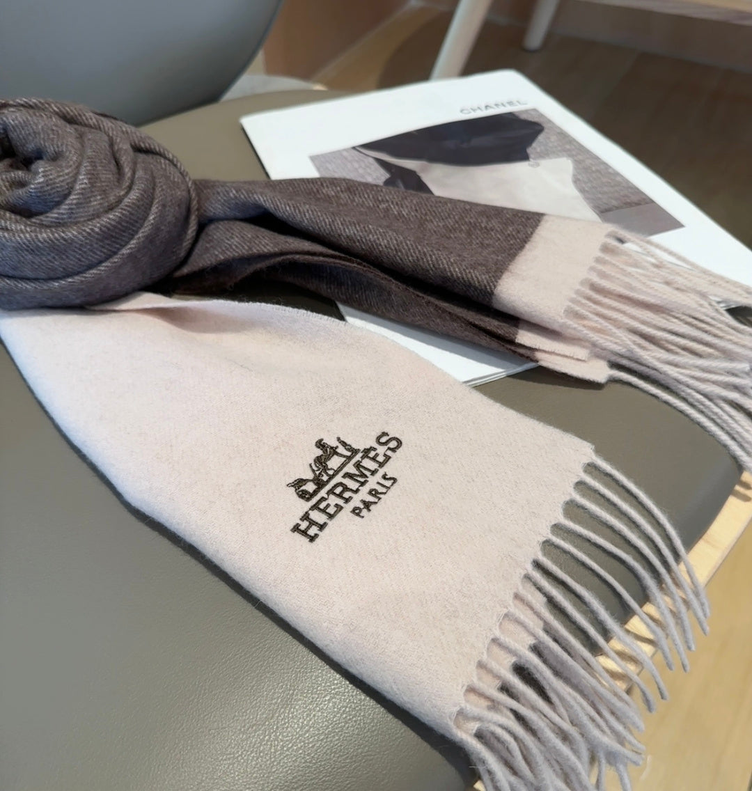 HERMES 25S SCARF 190 IN CASHMERE 991972