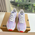 ALO 25S SALOMON SPECTUR SNEAKER IN PURPLE AND WHITE MESH FABRIC