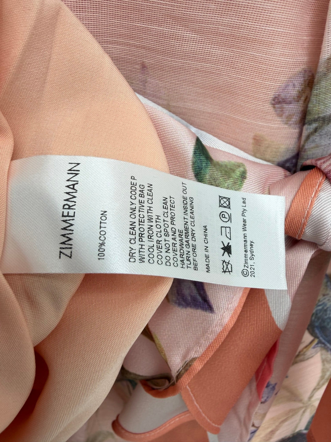ZIMMERMANN 26S PATTERNED JUMPSUIT SET STYLE 132