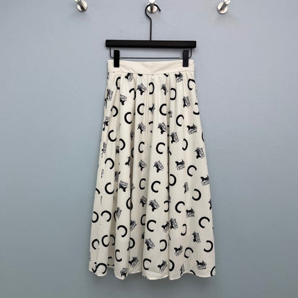 CELINE 26S PATTERNED SKIRT 403