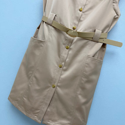 PRADA 26S SLEEVELESS COLLARED DRESS STYLE 868