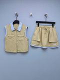 MIUMIU 26S TOP AND SKIRT SET STYLE 1084