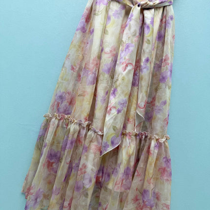 ZIMMERMANN 26S FLORAL SILK MAXI DRESS STYLE 254