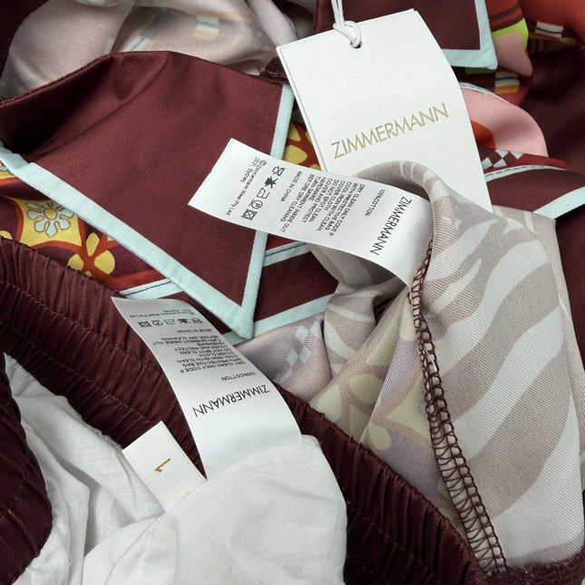 ZIMMERMANN 26S SHIRT AND WIDE LEG PANTS SET STYLE 245
