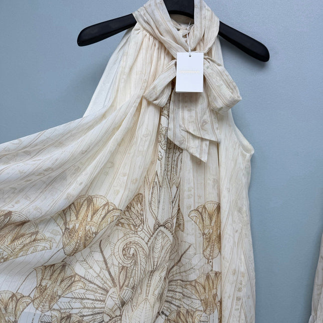 ZIMMERMANN 26S HALTER NECK TOP AND SKIRT SET STYLE 244