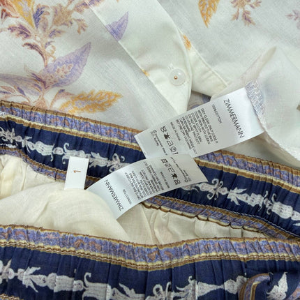 ZIMMERMANN 26S SHIRT & WIDE LEG PANTS SET STYLE 198