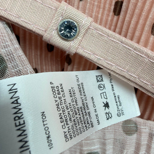 ZIMMERMANN 26S POLKA DOT TIERED MIDI DRESS STYLE 193