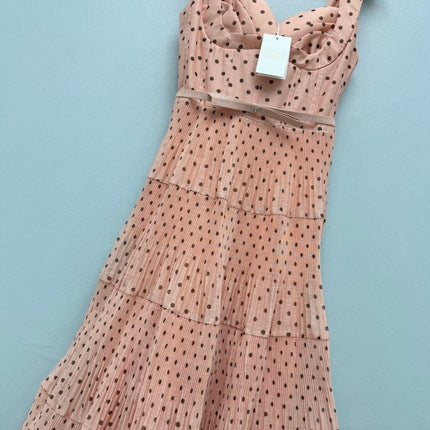 ZIMMERMANN 26S POLKA DOT TIERED MIDI DRESS STYLE 193