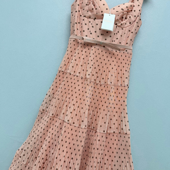 ZIMMERMANN 26S POLKA DOT TIERED MIDI DRESS STYLE 193