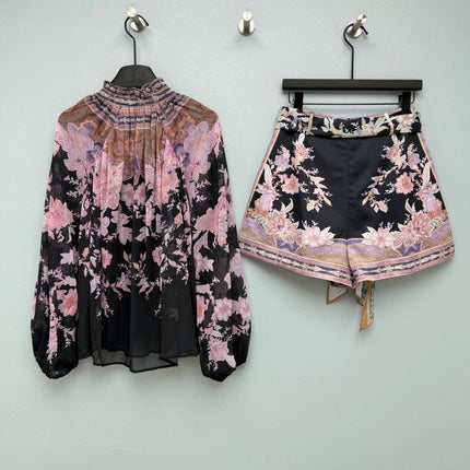 ZIMMERMANN 26 SHIRT AND SHORTS SET STYLE 231