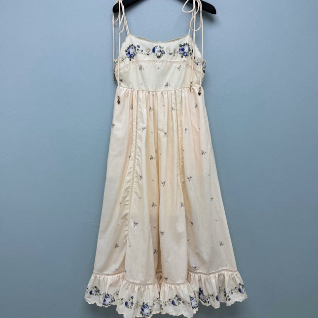 ZIMMERMANN 26 FLORAL TIE STRAP MIDI DRESS STYLE 224