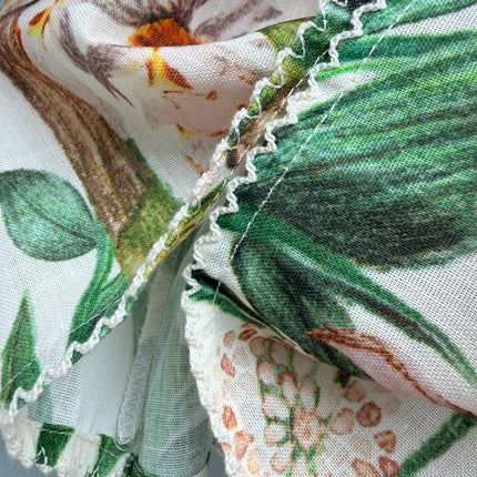 ZIMMERMANN 26 FLORAL PRINT BABYDOLL MINI DRESS STYLE 222