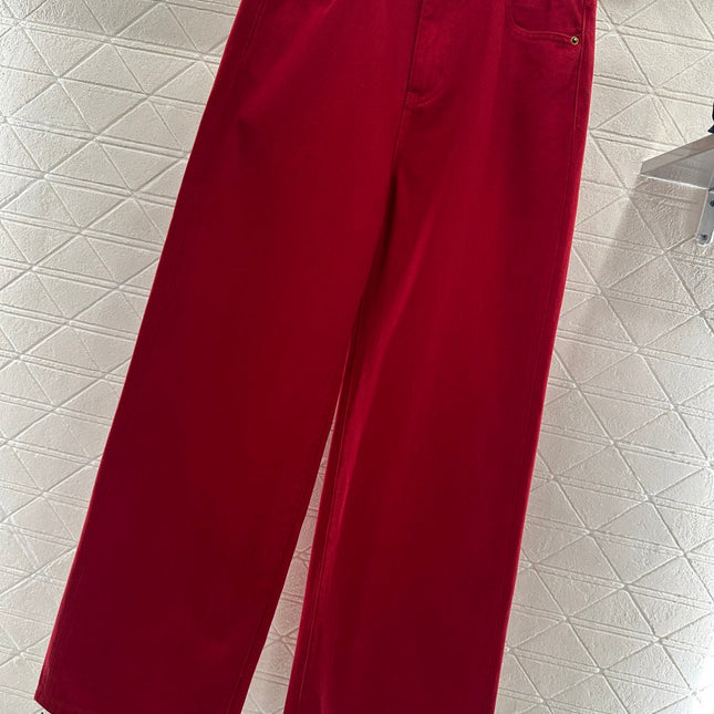 HERMES 25S HIGH-WAIST STRAIGHT JEANS 352