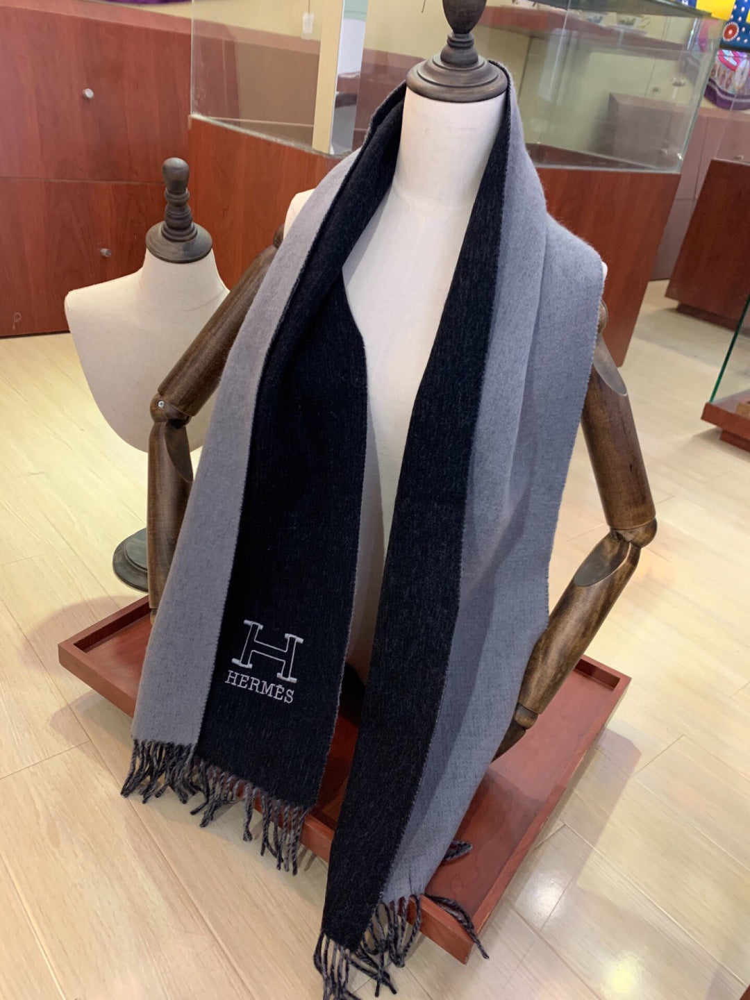 HERMES 25S SCARF 200 IN CASHMERE 856513