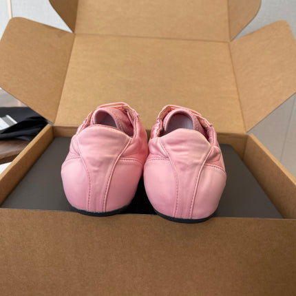 PRADA 25S SNEAKER IN PINK SILK