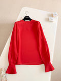 VALENTINO 26S LONG-SLEEVE SILK SHIRT 1229