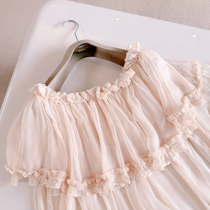 CHLOE 26S OFF-SHOULDER SILK TOP STYLE 122