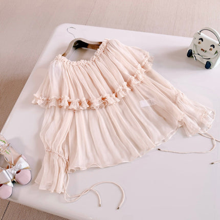 CHLOE 26S OFF-SHOULDER SILK TOP STYLE 122