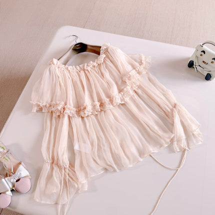 CHLOE 26S OFF-SHOULDER SILK TOP STYLE 122