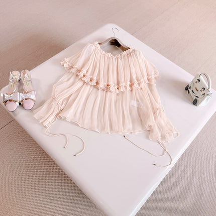 CHLOE 26S OFF-SHOULDER SILK TOP STYLE 122