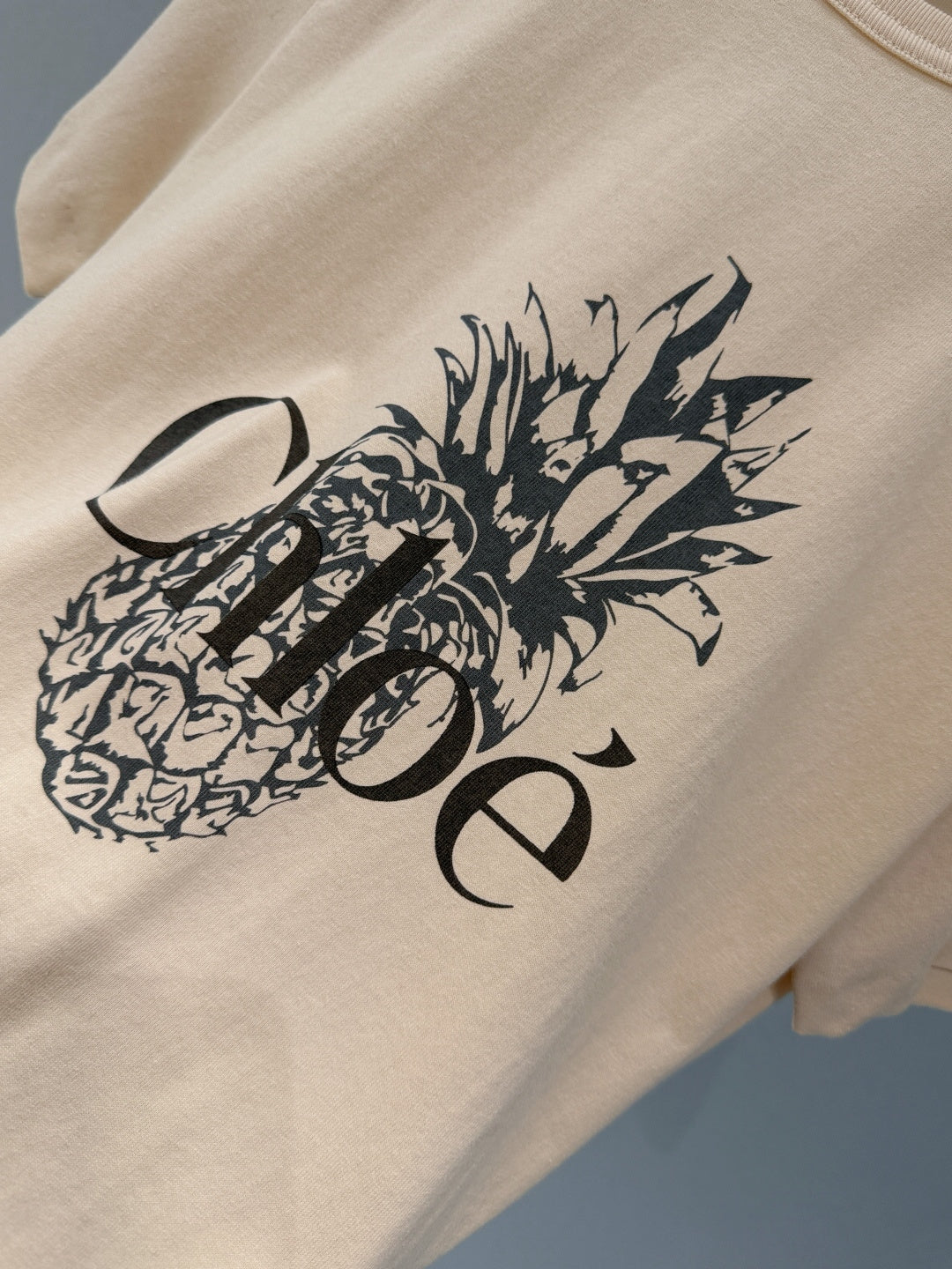 CHLOE CREWNECK T-SHIRT IN WHITE COTTON