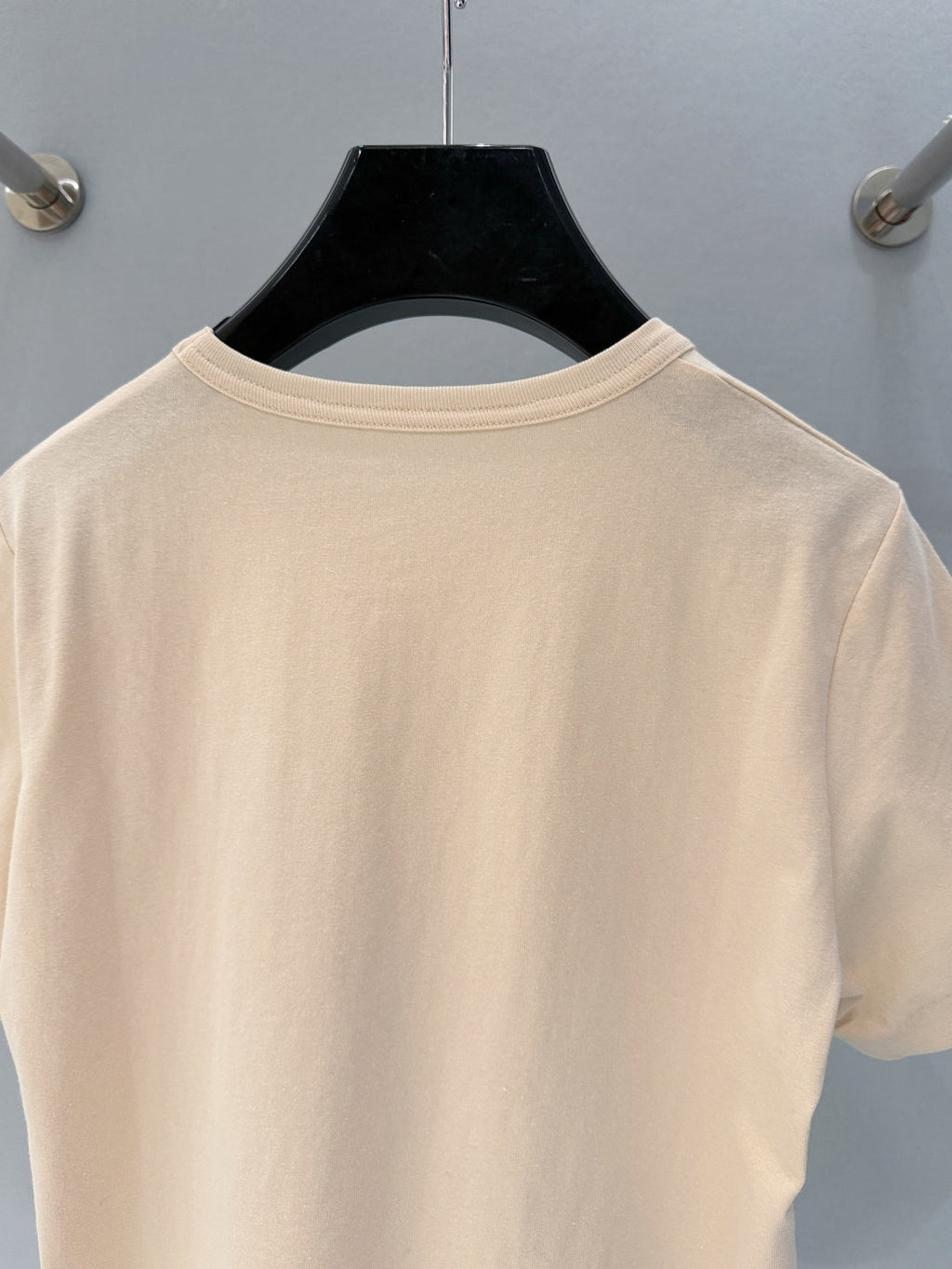 CHLOE CREWNECK T-SHIRT IN WHITE COTTON