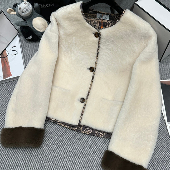 HERMES 25S REVERSIBLE FUR JACKET 473