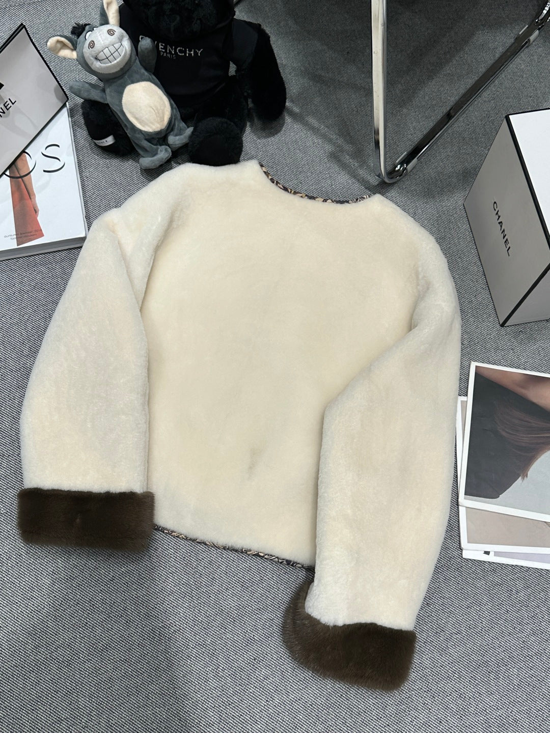 HERMES 25S REVERSIBLE FUR JACKET 473