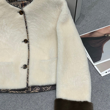 HERMES 25S REVERSIBLE FUR JACKET 473