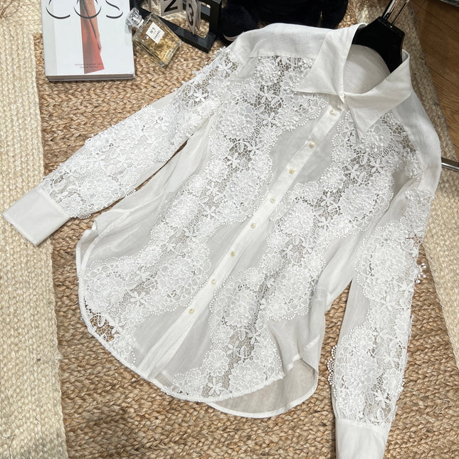 ZIMMERMANN 26S LACE SHIRT STYLE 146