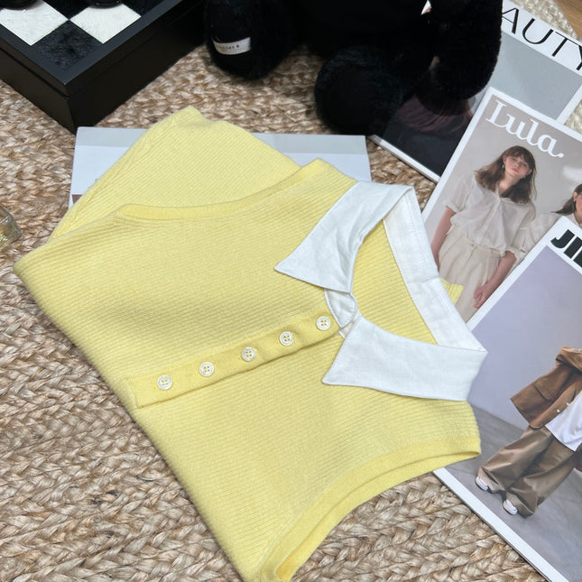 RALPH LAUREN 26S SLEEVELESS POLO KNIT TOP 422