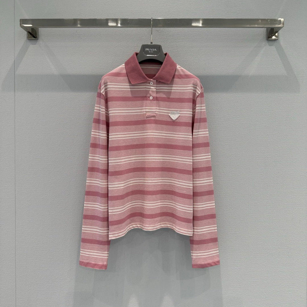PRADA 26S LONG SLEEVED POLO SHIRT 820