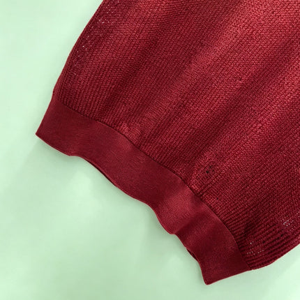 LORO PIANA 26S SHORT-SLEEVE CREW-NECK KNIT TOP 872