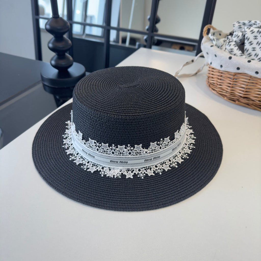 MIUMIU VINTAGE STRAW HAT STYLE 48