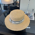 MIUMIU FLAT-BRIM STRAW HAT STYLE 16