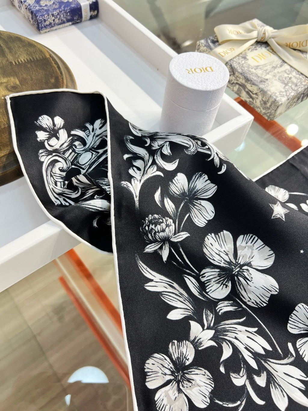 DIOR 26S SCARF 90CM IN SILK 274733