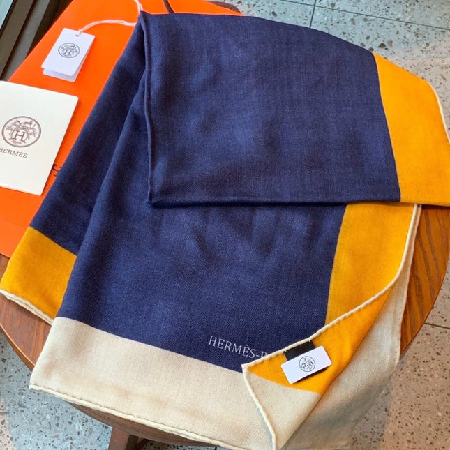 HERMES 26S SCARF 140 IN CASHMERE AND SILK 304242