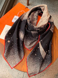 HERMES 26S SCARF 140 IN CASHMERE AND SILK 304678