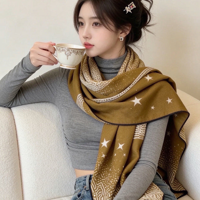 HERMES 26S SCARF 140 IN CASHMERE AND SILK 304679