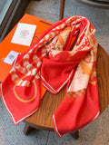 HERMES 26S SCARF 140 IN CASHMERE AND SILK 304706