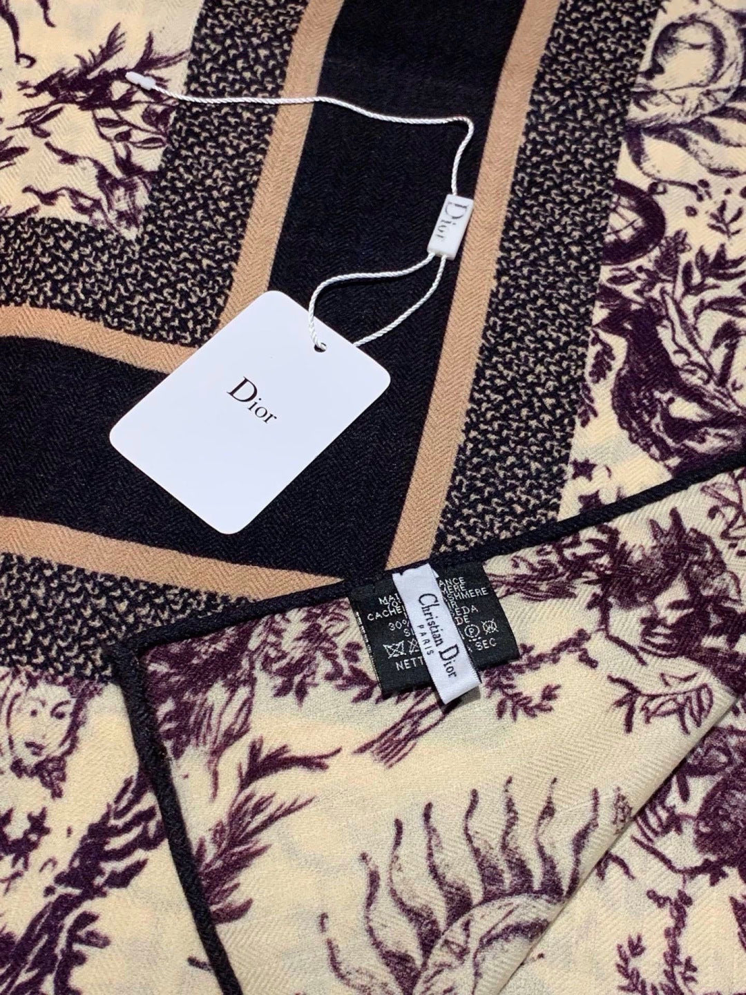 DIOR 26S SCARF 135CM IN CASHMERE SILK 304709
