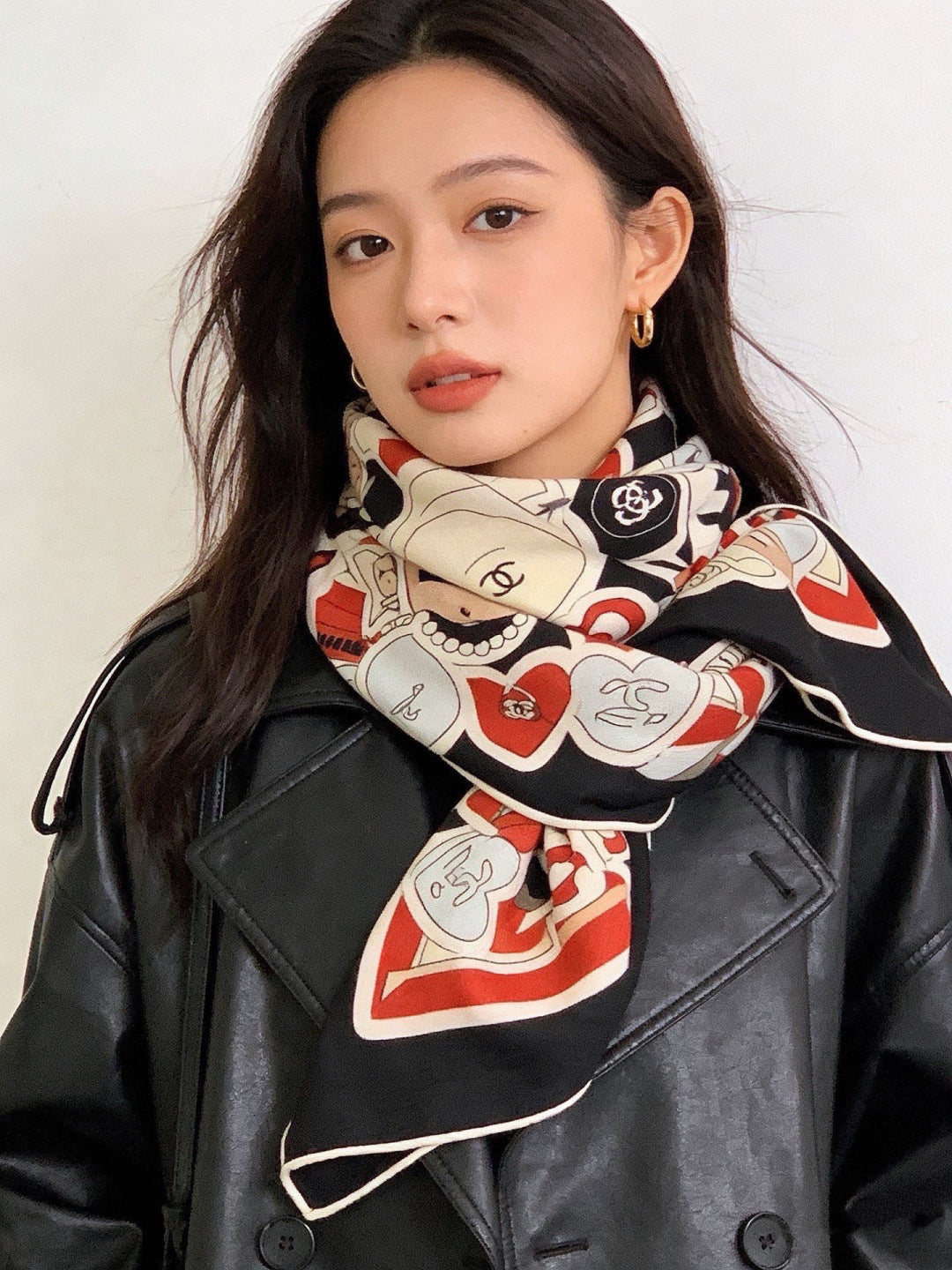 CHANEL 26S SCARF 135 IN CASHMERE AND SILK 309866